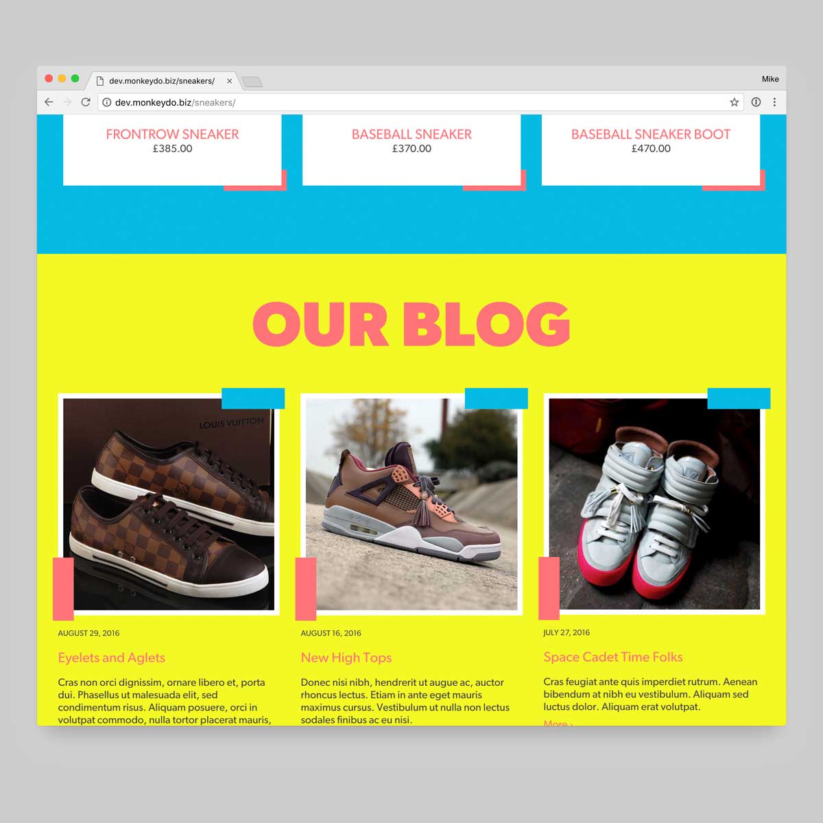 Sneakers window blog